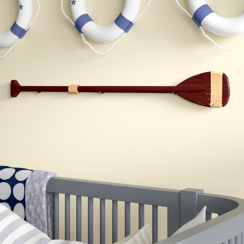 Breakwater Bay Boat Paddle with Hooks Wood Wall Décor & Reviews Wayfair